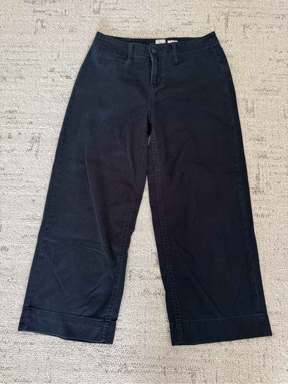 a new day Black Wide-Leg Crop Jeans